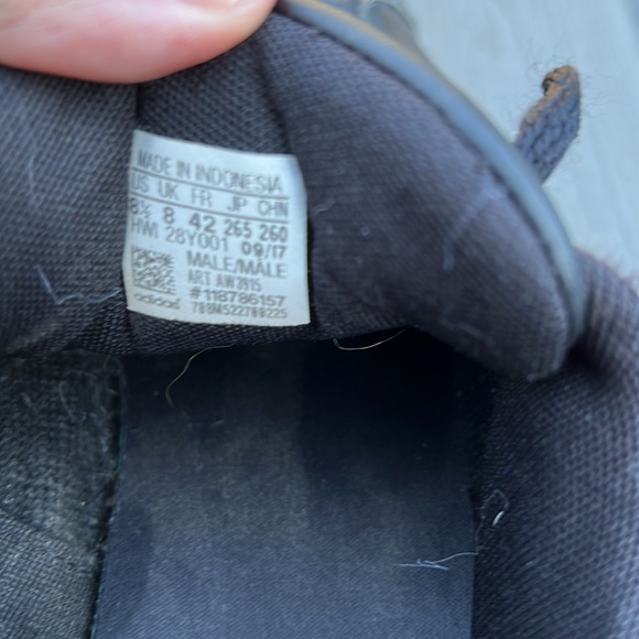 Adidas Black sneakers ;Size 8.5 - Picture 7 of 10